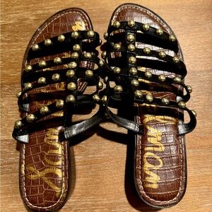 Sam Edelman Black Studded Sandals